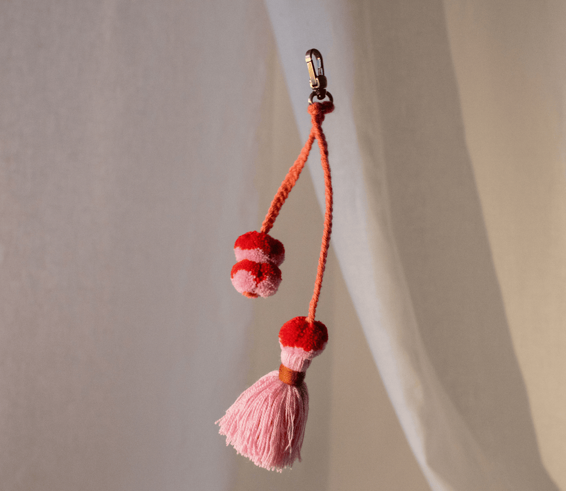 Pom Pom Bag Charm