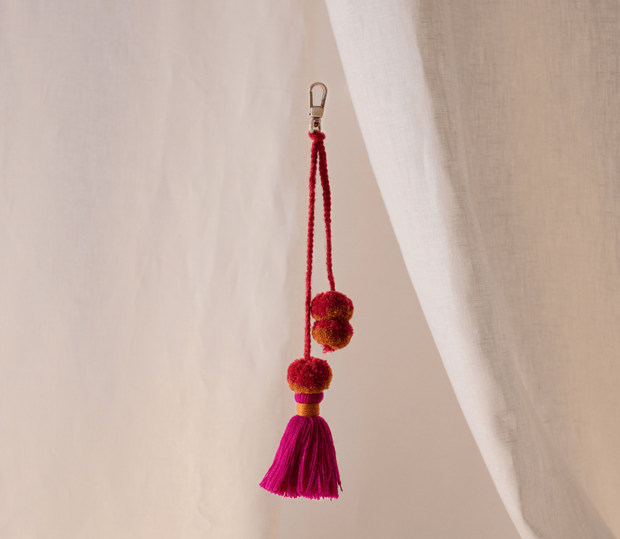 Pom Pom Bag Charm