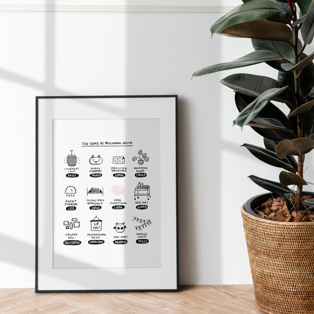 The Signs As Millennial Decor | Digital Print